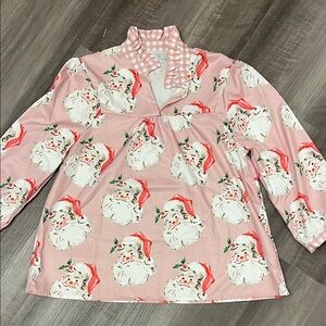 Pink Santa Print Too